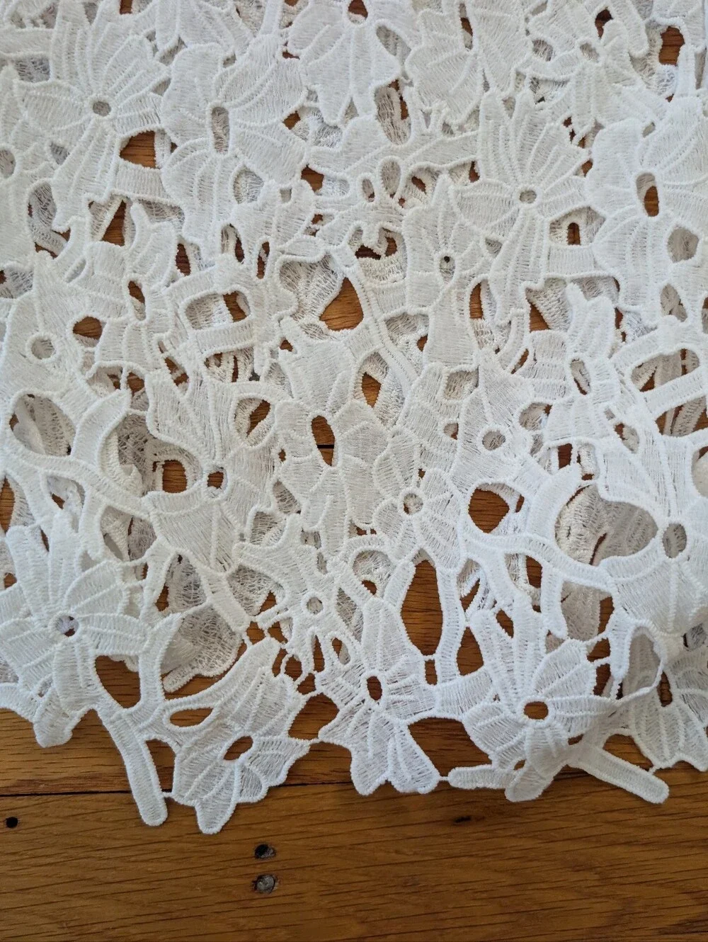 NWT 4Our Dreamers White Lace Crochet Cover-Up Shorts - Picture 3 of 5